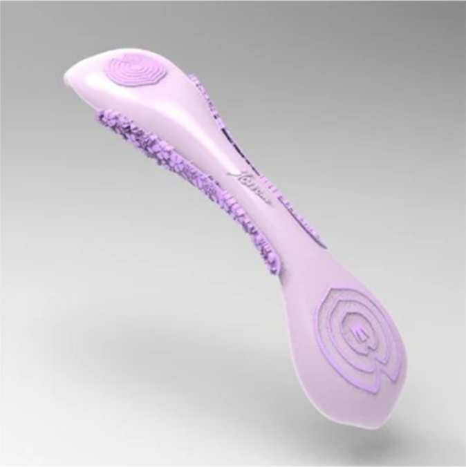 Blossom handle, lilac grip