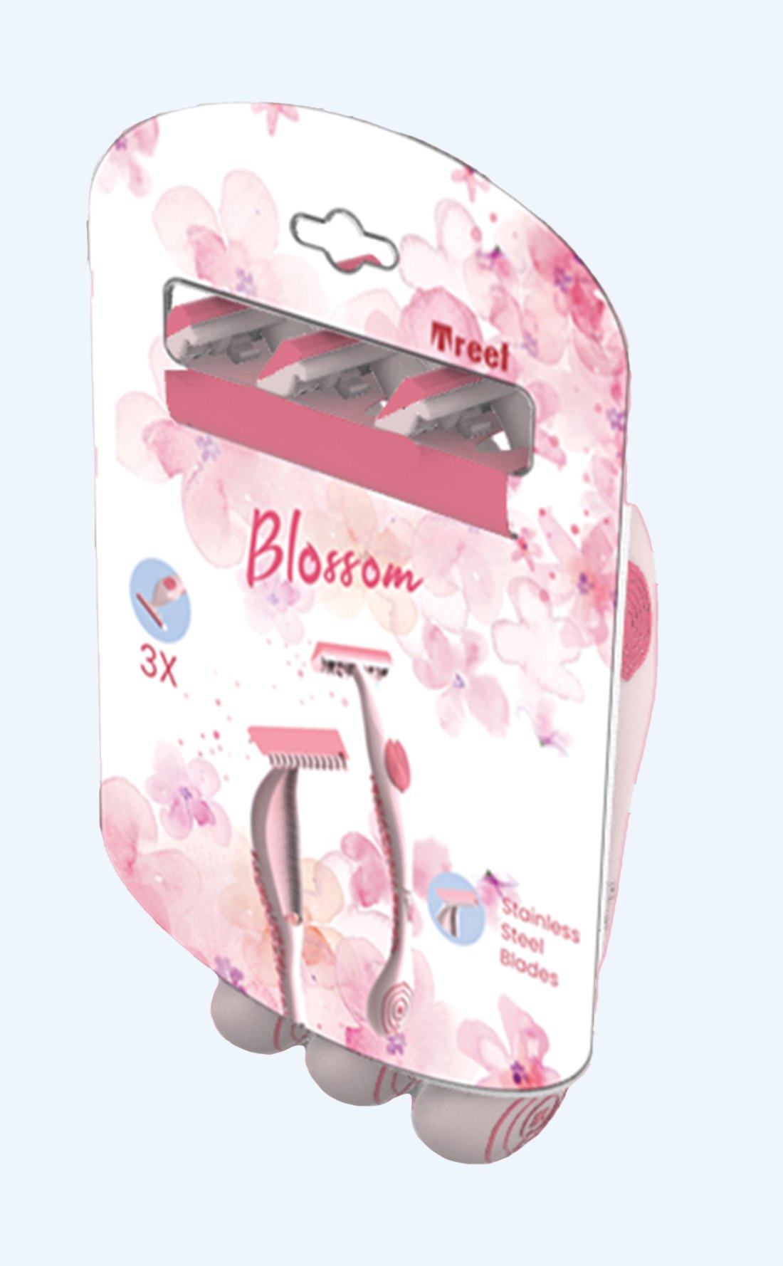 Blossom three-pack blister card