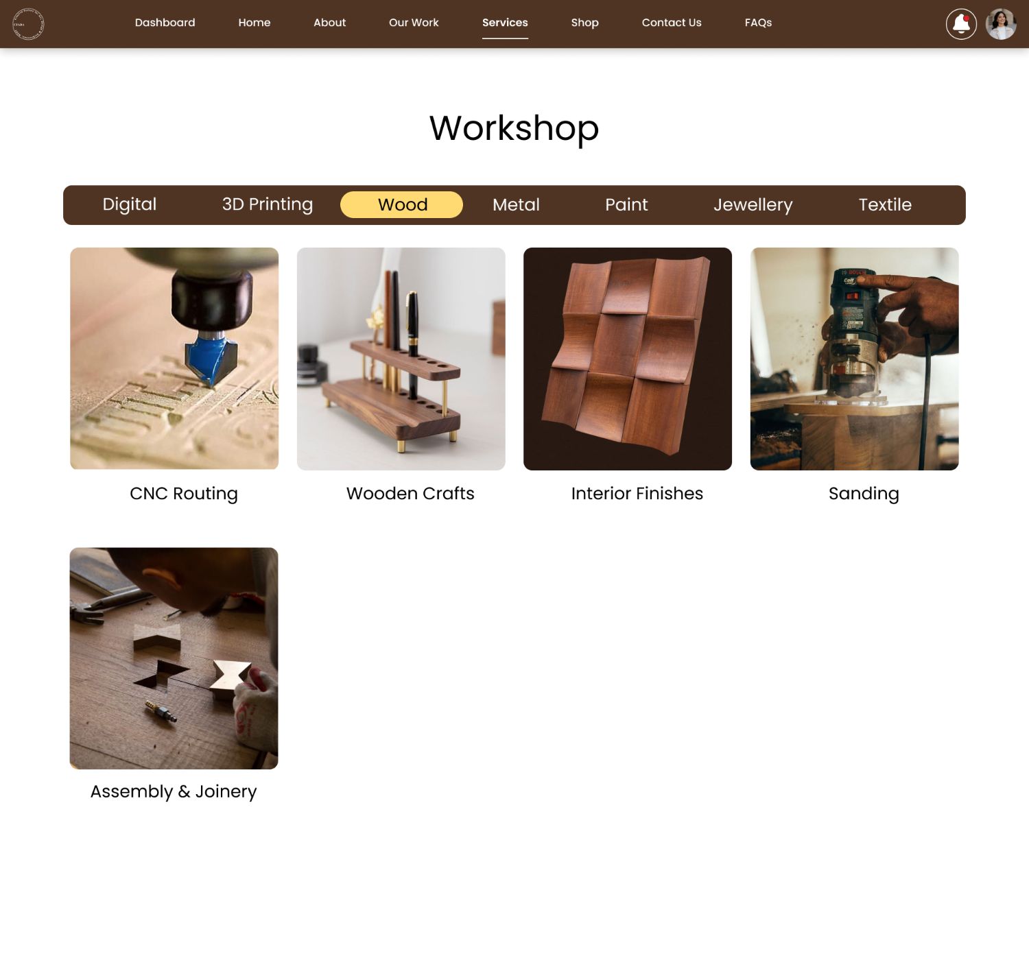 Wood workshop