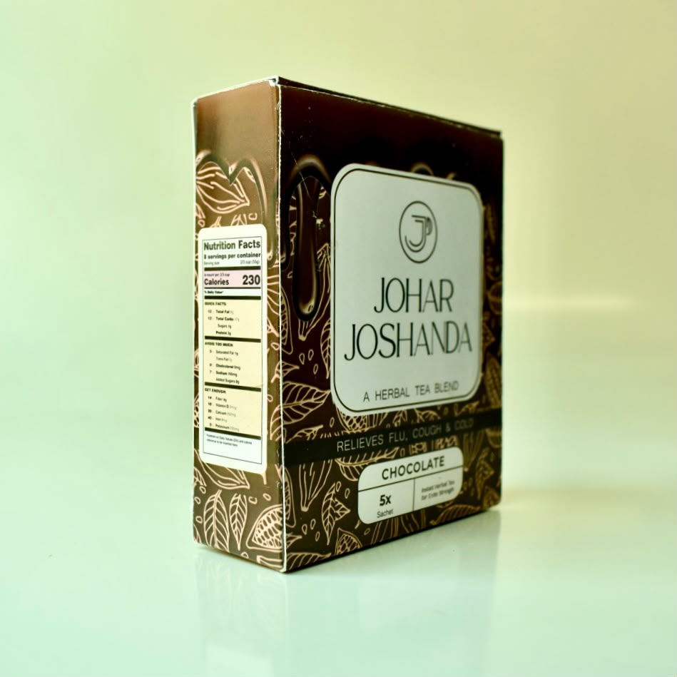 Chocolate 5-sachet pack, English front