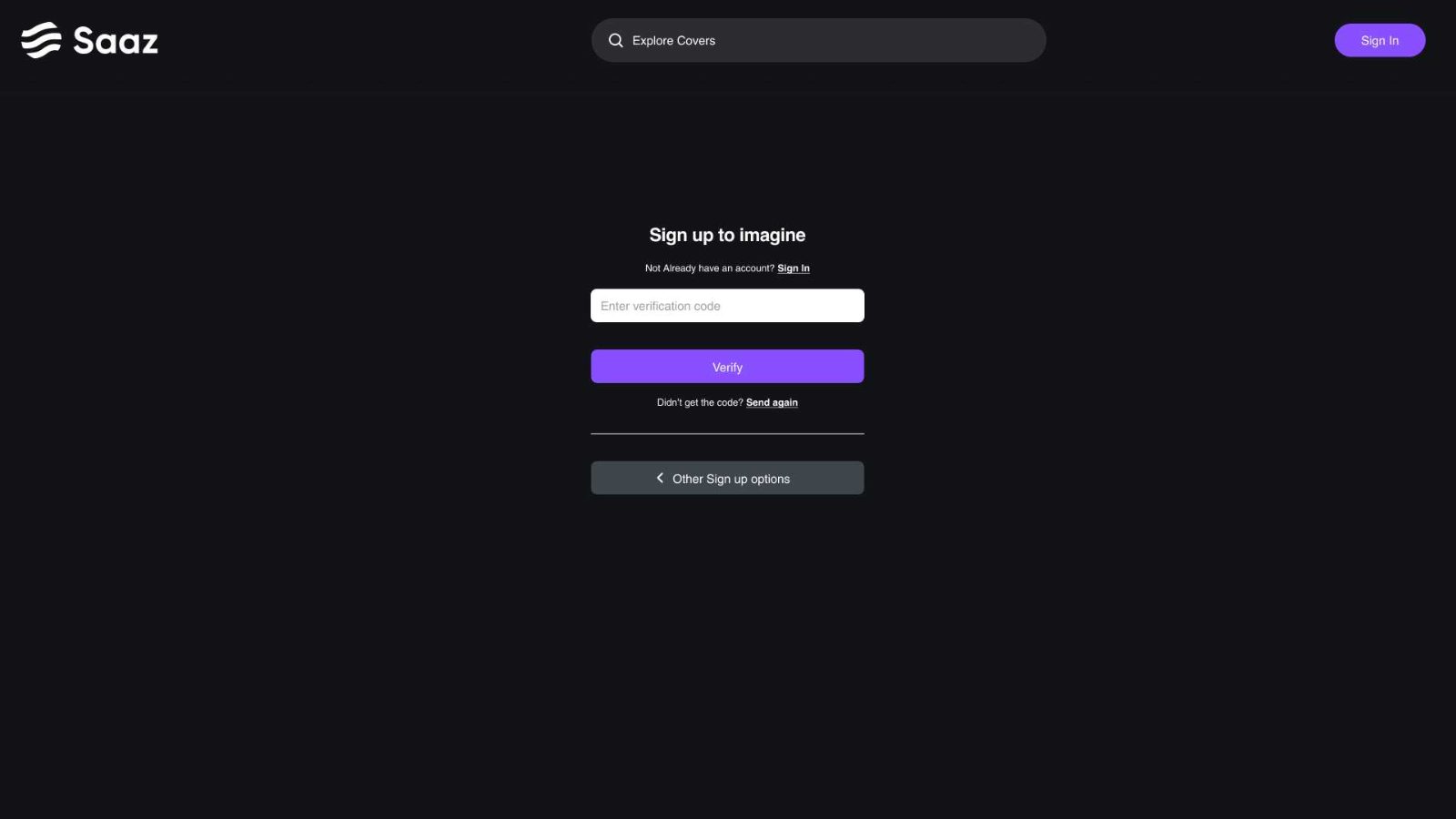 Sign-in modal