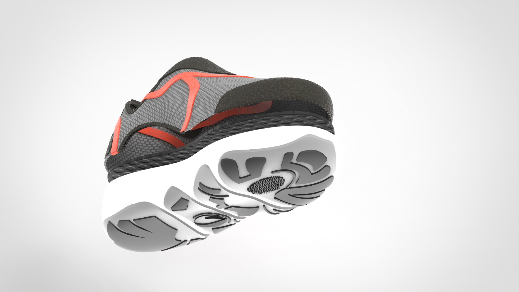 Rendered cutaway of the sole unit