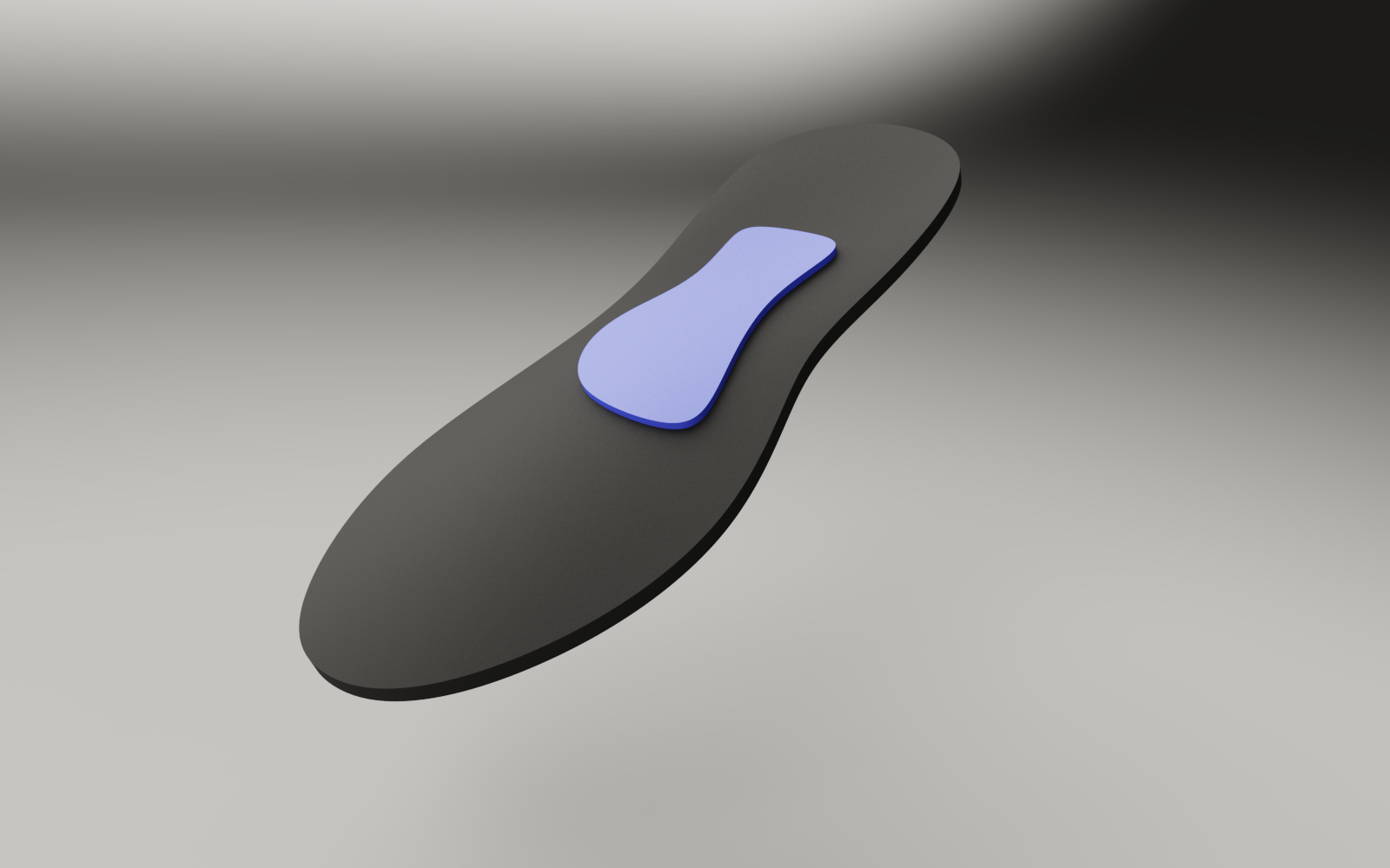 Plantar fasciitis insole render